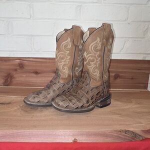 SOLD- Old West KIDS Leather Boots